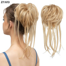 Load image into Gallery viewer, Synthetic Elastic Messy Bun Hairpieces Curly Scrunchie Fluffy Wig Chignon Band Updo Donut for Women Natural Hair Band