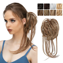 Load image into Gallery viewer, Synthetic Elastic Messy Bun Hairpieces Curly Scrunchie Fluffy Wig Chignon Band Updo Donut for Women Natural Hair Band