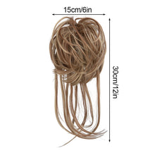 Load image into Gallery viewer, Synthetic Elastic Messy Bun Hairpieces Curly Scrunchie Fluffy Wig Chignon Band Updo Donut for Women Natural Hair Band