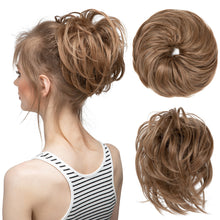 Load image into Gallery viewer, Elastic Synthetic Fake Hair Bun Curly Band Fake Hair Circles Natural Fluffy with Long Whiskers Curly Hair Circles Women Wig