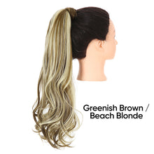 Load image into Gallery viewer, Ponytail Hair Extension Synthetic Long Natural Wavy Wig for Women Heat Resistant Wrap Around Ponytails False Hair Pieces