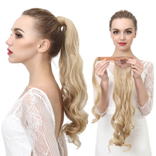 Load image into Gallery viewer, Ponytail Hair Extension Synthetic Long Natural Wavy Wig for Women Heat Resistant Wrap Around Ponytails False Hair Pieces