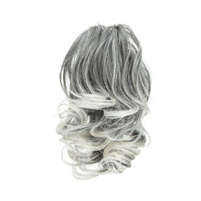 Load image into Gallery viewer, Gradient Synthetic Hair Clip Ponytail Hair Extensions Hairpiece Fake Black Blonde Natural Hair False Pigtail for Women Hairpin
