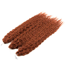 Load image into Gallery viewer, 3pcs/bag 22 Inch Gradient Curly Hair Ariel Hair Water Wave Twist Crochet Hair Synthetic Braid Hair Blonde Pink Deep Wave Braiding Hair Extension