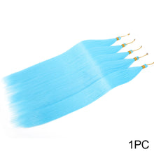 Load image into Gallery viewer, Soft Chemical Fiber Hair Straight Pony Hair Bundles Crochet Braids Hair Synthetic Braiding Hair Ombre Brown Crochet Women Hair Extensions