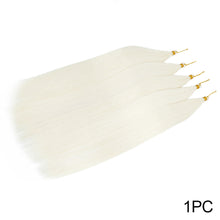 Load image into Gallery viewer, Soft Chemical Fiber Hair Straight Pony Hair Bundles Crochet Braids Hair Synthetic Braiding Hair Ombre Brown Crochet Women Hair Extensions