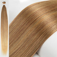 Load image into Gallery viewer, Fashion Gradient Straight Hair Extensions Ombre Blonde Hair Bundles Super Long Hair Synthetic 24 Inch Straight Women False Hair Piece