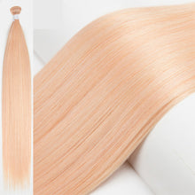 Load image into Gallery viewer, Fashion Gradient Straight Hair Extensions Ombre Blonde Hair Bundles Super Long Hair Synthetic 24 Inch Straight Women False Hair Piece