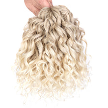 Load image into Gallery viewer, 10 Inches Deep Wavy Twist Hair Extensions Crochet Hair Synthetic Afro Curly Hair Braids High Temperature Fiber Braiding False Hair Piece