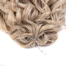 Load image into Gallery viewer, 10 Inches Deep Wavy Twist Hair Extensions Crochet Hair Synthetic Afro Curly Hair Braids High Temperature Fiber Braiding False Hair Piece