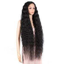 Load image into Gallery viewer, Long Lace Synthetic Hair Wigs Women 42inch Ombre Blonde Pink Water Wavy Long Curly Hair Wig Cosplay Hair Extensions