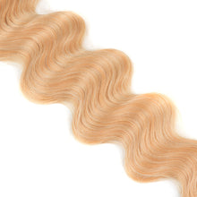 Load image into Gallery viewer, Fashion Wave Curly Hair Wave Ponytail Hair Bundles Soft Long Synthetic Hair Weave Ombre Brown Blonde 26 Inch Hair Extensions