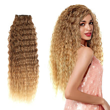 Load image into Gallery viewer, Hair Extensions Fashion Long Women Hair Curtains Loose Deep Wave Hair Bundles Extensions Chemical Fiber Curly Wigs False Hair Piece