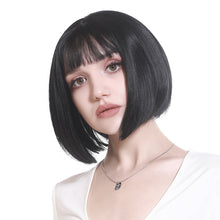 Load image into Gallery viewer, Women's Short Straight Hair Soft Wig Cover Fluffy Full Top Wig Cover Fashion Gradient Fashion Cosplay False Hair Wigs