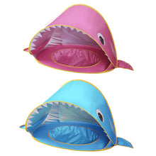 Load image into Gallery viewer, Kids Beach UV Protection Tent Portable Shark Baby Sun Shelter Infant Outdoor Pop Up Tents Toy Summer Kid Swimming Play House