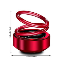 Load image into Gallery viewer, Car Auto Solar Energy Rotating Aromatherapy Air Fresher Double Ring Interior Accessories Diffuser For Car Home Decoration