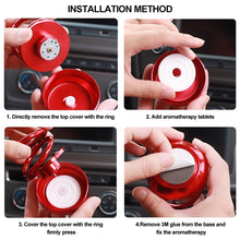 Load image into Gallery viewer, Car Auto Solar Energy Rotating Aromatherapy Air Fresher Double Ring Interior Accessories Diffuser For Car Home Decoration