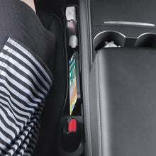Load image into Gallery viewer, 2Pcs TPE Car Interior Storage Box Seat Slot Storage Box Leak-proof Anti-drop Phone Card Holder Accessories for Tesla Model Y Model3