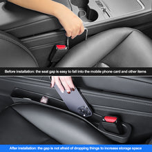 Load image into Gallery viewer, 2Pcs TPE Car Interior Storage Box Seat Slot Storage Box Leak-proof Anti-drop Phone Card Holder Accessories for Tesla Model Y Model3