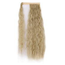 Load image into Gallery viewer, Paste Button Corn Perm Fluffy Long Curly Hair High Temperature Silk Strap Style Wig Ponytail Hair Extension for Women