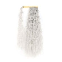 Load image into Gallery viewer, Paste Button Corn Perm Fluffy Long Curly Hair High Temperature Silk Strap Style Wig Ponytail Hair Extension for Women