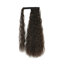 Load image into Gallery viewer, Paste Button Corn Perm Fluffy Long Curly Hair High Temperature Silk Strap Style Wig Ponytail Hair Extension for Women