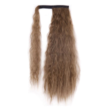 Load image into Gallery viewer, Paste Button Corn Perm Fluffy Long Curly Hair High Temperature Silk Strap Style Wig Ponytail Hair Extension for Women