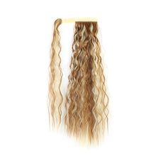 Load image into Gallery viewer, Paste Button Corn Perm Fluffy Long Curly Hair High Temperature Silk Strap Style Wig Ponytail Hair Extension for Women