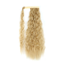 Load image into Gallery viewer, Paste Button Corn Perm Fluffy Long Curly Hair High Temperature Silk Strap Style Wig Ponytail Hair Extension for Women
