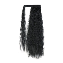 Load image into Gallery viewer, Paste Button Corn Perm Fluffy Long Curly Hair High Temperature Silk Strap Style Wig Ponytail Hair Extension for Women