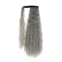 Load image into Gallery viewer, Paste Button Corn Perm Fluffy Long Curly Hair High Temperature Silk Strap Style Wig Ponytail Hair Extension for Women