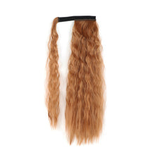 Load image into Gallery viewer, Paste Button Corn Perm Fluffy Long Curly Hair High Temperature Silk Strap Style Wig Ponytail Hair Extension for Women