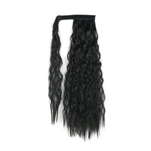 Load image into Gallery viewer, Paste Button Corn Perm Fluffy Long Curly Hair High Temperature Silk Strap Style Wig Ponytail Hair Extension for Women