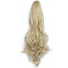 Load image into Gallery viewer, Clasp Style Ponytail Large Wave Long Curly Wig High Temperature Silk Curly Hair Ponytail Invisible Natural Hair Extension
