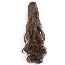 Load image into Gallery viewer, Clasp Style Ponytail Large Wave Long Curly Wig High Temperature Silk Curly Hair Ponytail Invisible Natural Hair Extension