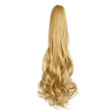 Load image into Gallery viewer, Clasp Style Ponytail Large Wave Long Curly Wig High Temperature Silk Curly Hair Ponytail Invisible Natural Hair Extension