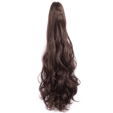 Load image into Gallery viewer, Clasp Style Ponytail Large Wave Long Curly Wig High Temperature Silk Curly Hair Ponytail Invisible Natural Hair Extension