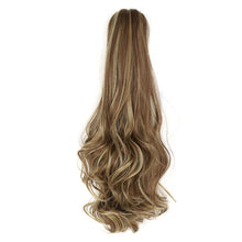 Load image into Gallery viewer, Clasp Style Ponytail Large Wave Long Curly Wig High Temperature Silk Curly Hair Ponytail Invisible Natural Hair Extension