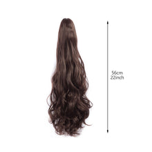 Load image into Gallery viewer, Clasp Style Ponytail Large Wave Long Curly Wig High Temperature Silk Curly Hair Ponytail Invisible Natural Hair Extension