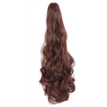 Load image into Gallery viewer, Clasp Style Ponytail Large Wave Long Curly Wig High Temperature Silk Curly Hair Ponytail Invisible Natural Hair Extension