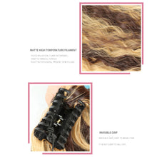Load image into Gallery viewer, Clasp Style Ponytail Small Roll Corn Perm Long Curly Wig High Temperature Silk Invisible Natural Hair Extension