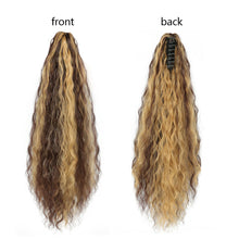 Load image into Gallery viewer, Clasp Style Ponytail Small Roll Corn Perm Long Curly Wig High Temperature Silk Invisible Natural Hair Extension