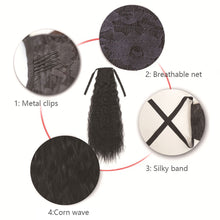 Load image into Gallery viewer, Natural Traceless Strap Style Corn Perm Ponytail Curly Wig High Temperature Silk Ponytail Hair Extension Hairpiece