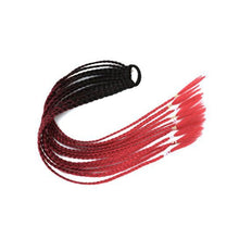 Load image into Gallery viewer, Colored Long Braid Wig Gradient Ponytail Elastic Hair Rope High Temperature Silk Triple Braid Wig Hair Accessories