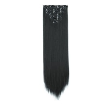Load image into Gallery viewer, 7pcs/set Clip Wig High Temperature Silk Wig Piece Synthetic Long Straight Hair Wig Natural Traceless Hair Accessories