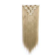 Load image into Gallery viewer, 7pcs/set Clip Wig High Temperature Silk Wig Piece Synthetic Long Straight Hair Wig Natural Traceless Hair Accessories