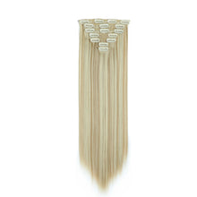 Load image into Gallery viewer, 7pcs/set Clip Wig High Temperature Silk Wig Piece Synthetic Long Straight Hair Wig Natural Traceless Hair Accessories