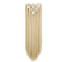 Load image into Gallery viewer, 7pcs/set Clip Wig High Temperature Silk Wig Piece Synthetic Long Straight Hair Wig Natural Traceless Hair Accessories