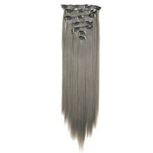 Load image into Gallery viewer, 7pcs/set Clip Wig High Temperature Silk Wig Piece Synthetic Long Straight Hair Wig Natural Traceless Hair Accessories