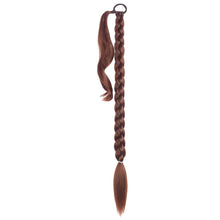 Load image into Gallery viewer, Wrap Style Hair Extension Ponytail Synthetic Wig Ponytail Elastic Hair Rope Solid Colored Ponytail Braid Hair Accessories